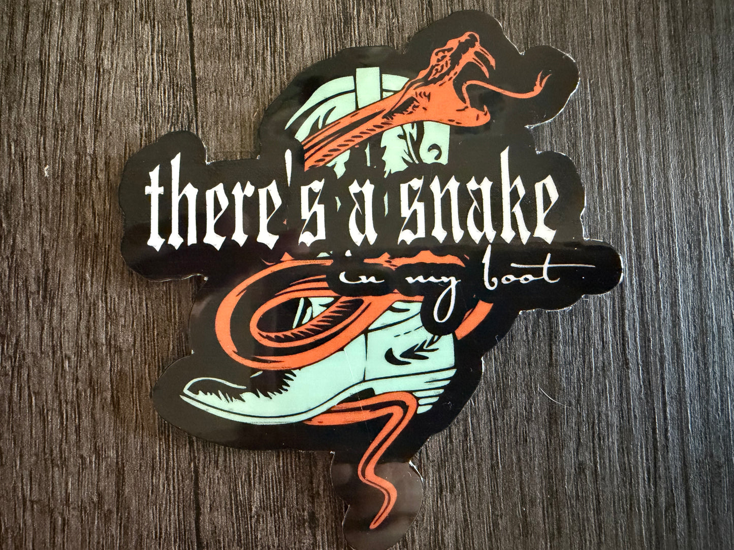 SNAKE IN MY BOOT DEBUTATION STICKER
