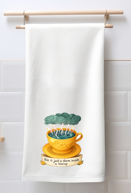 STORM INSIDE A TEACUP TEA TOWEL