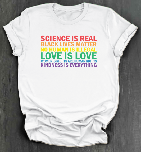 SCIENCE IS REAL SHIRT
