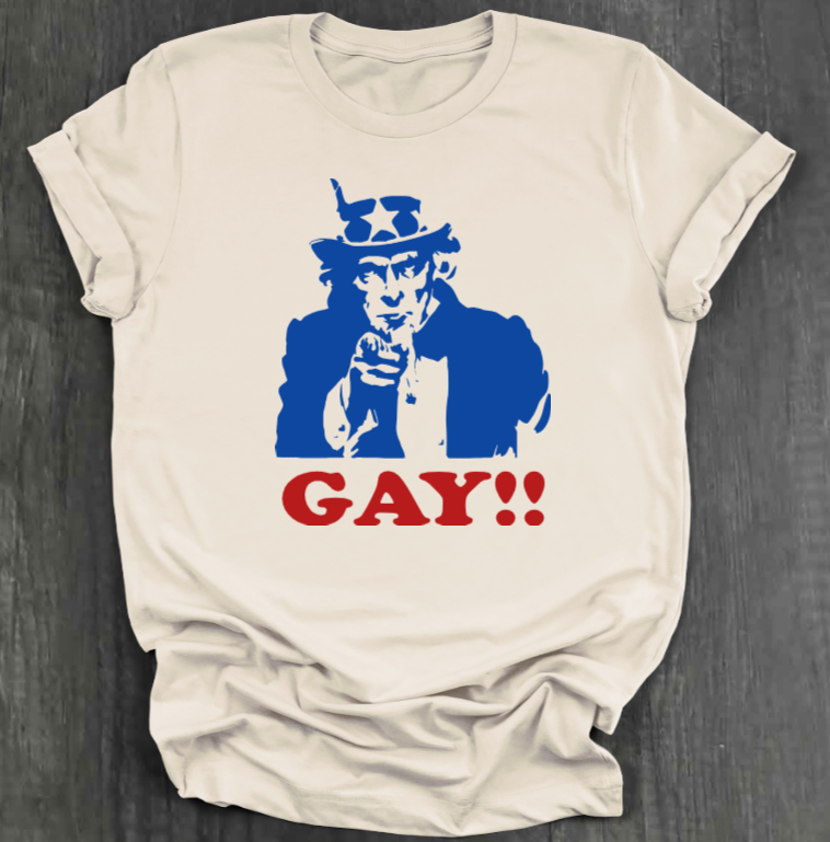 UNCLE SAM GAY SHIRT