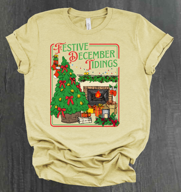 FESTIVE DECEMBER TIDINGS SHIRT