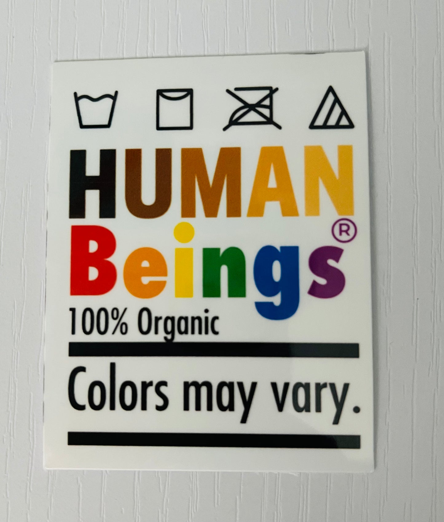 HUMAN BEINGS STICKER