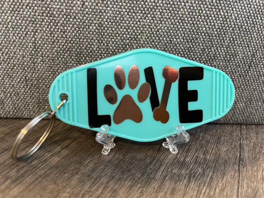 LOVE DOG KEYCHAIN