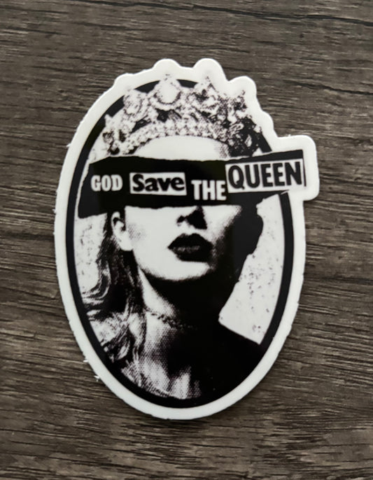 GOD SAVE THE QUEEN STICKER