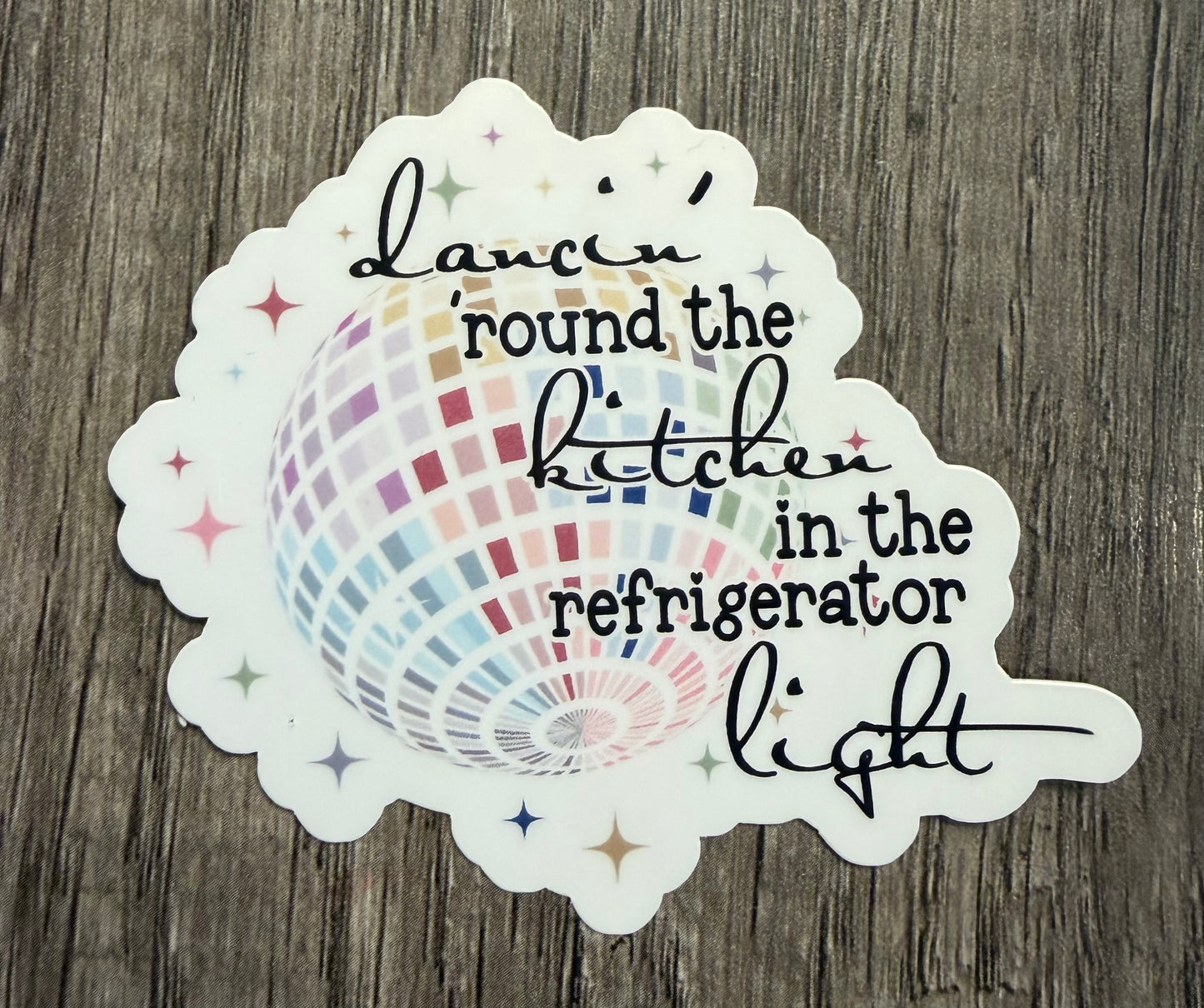 DANCING AROUND THE KITCHEN STICKER