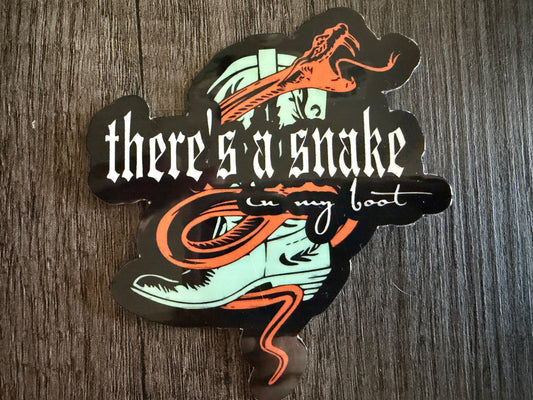 SNAKE IN MY BOOT DEBUTATION STICKER