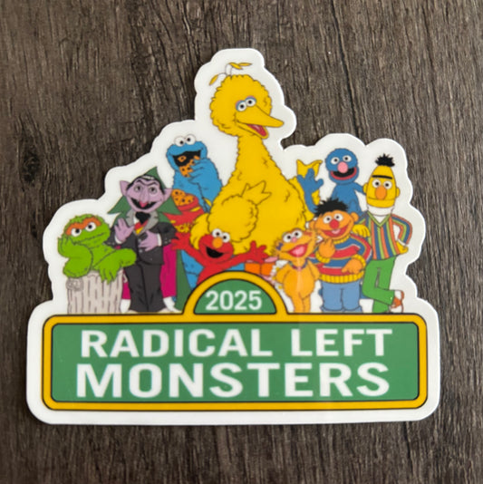 RADICAL LEFT MONSTERS DECAL