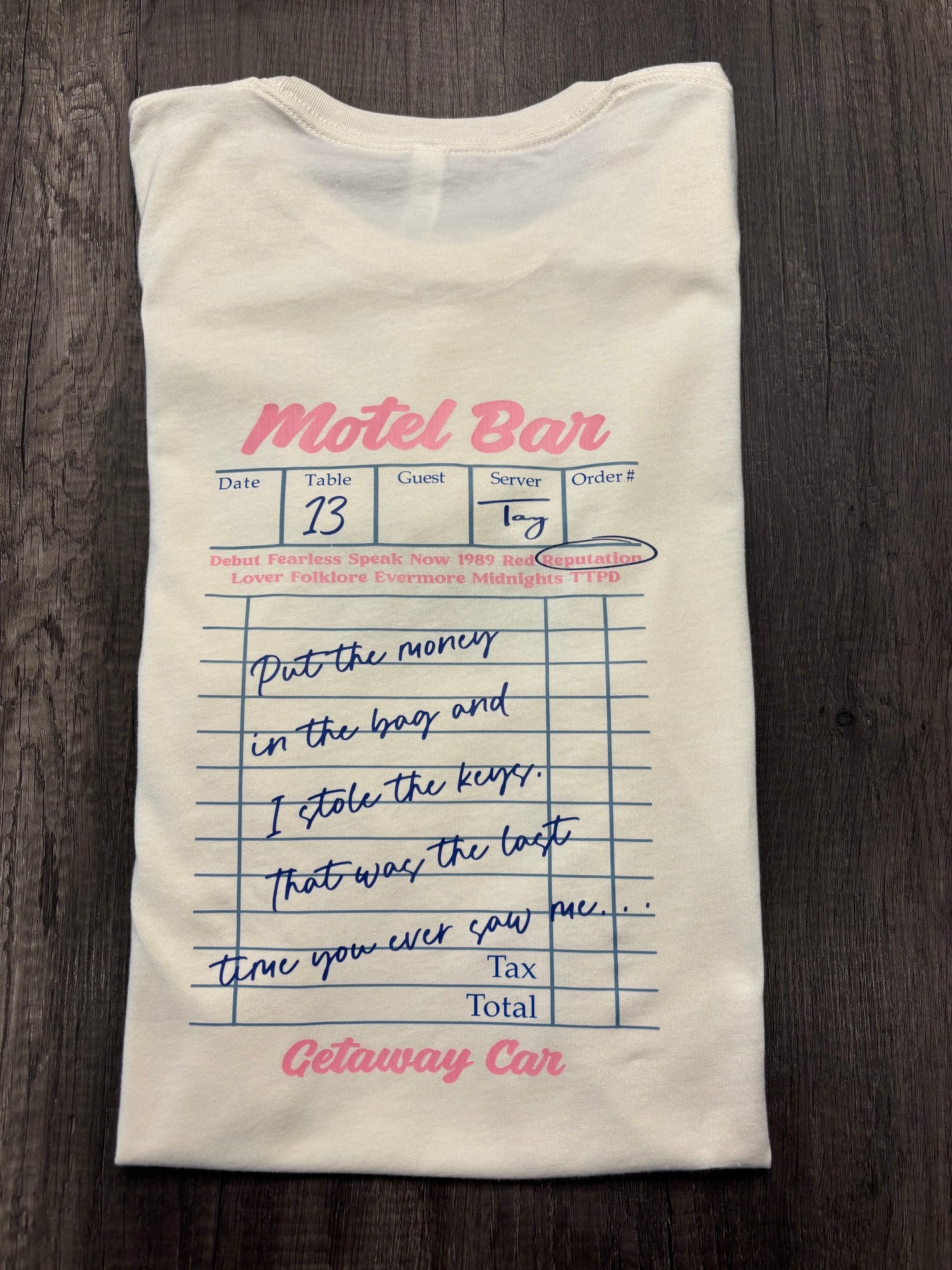 GETAWAY CAR SHIRT