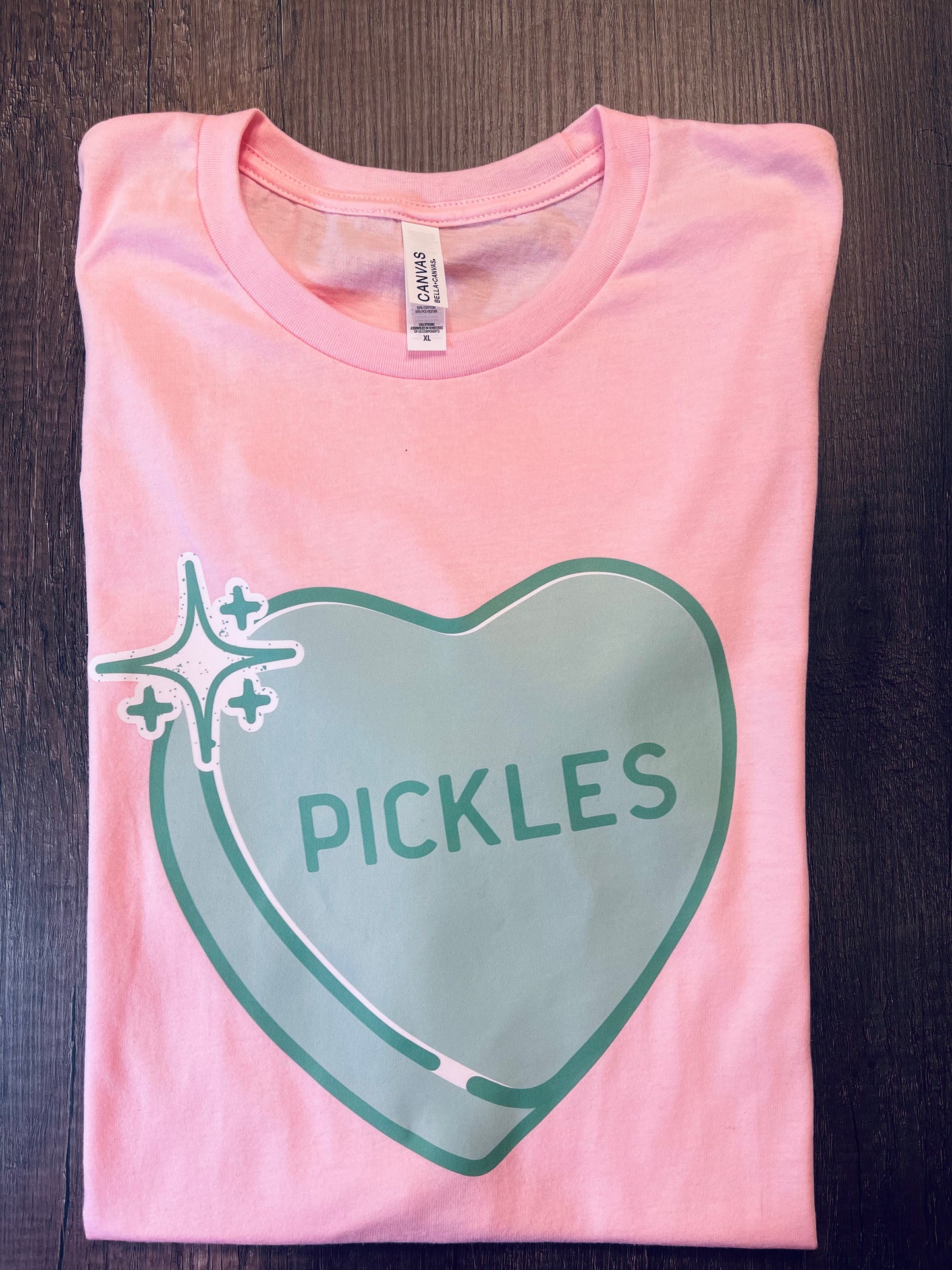 PICKLE CONVERSATION HEART SHIRT