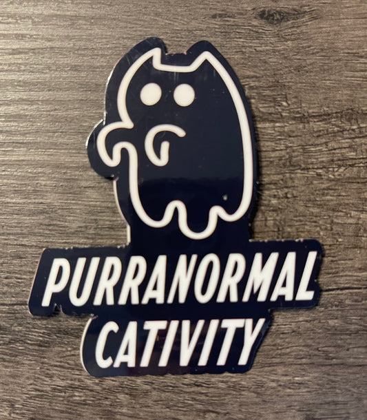 PURRANORMAL CATIVITY STICKER