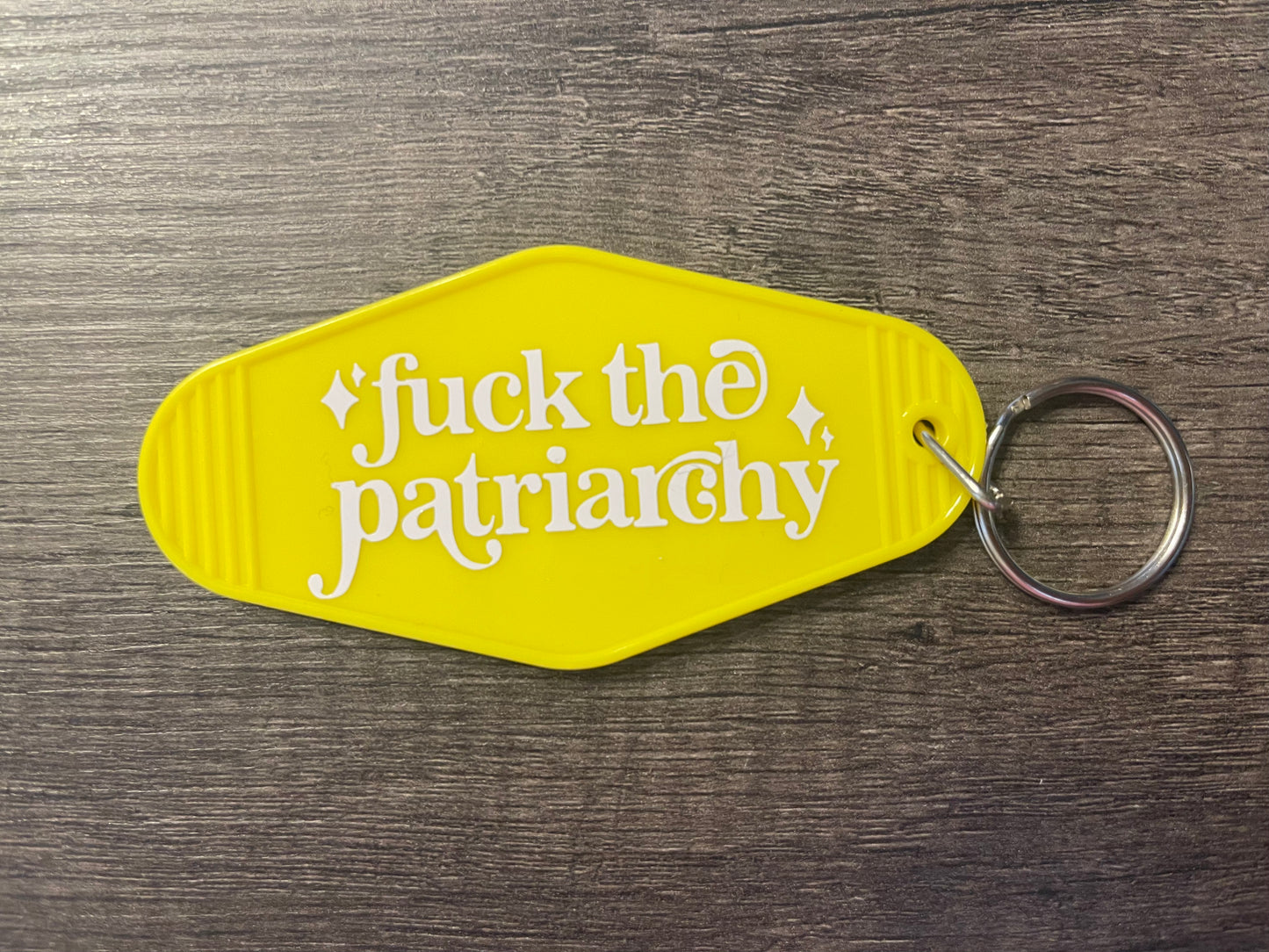 FUCK THE PATRIARCHY KEYCHAIN