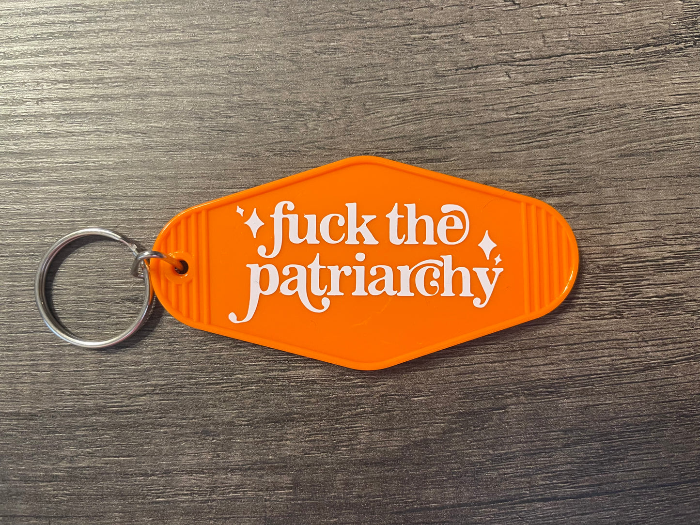 FUCK THE PATRIARCHY KEYCHAIN
