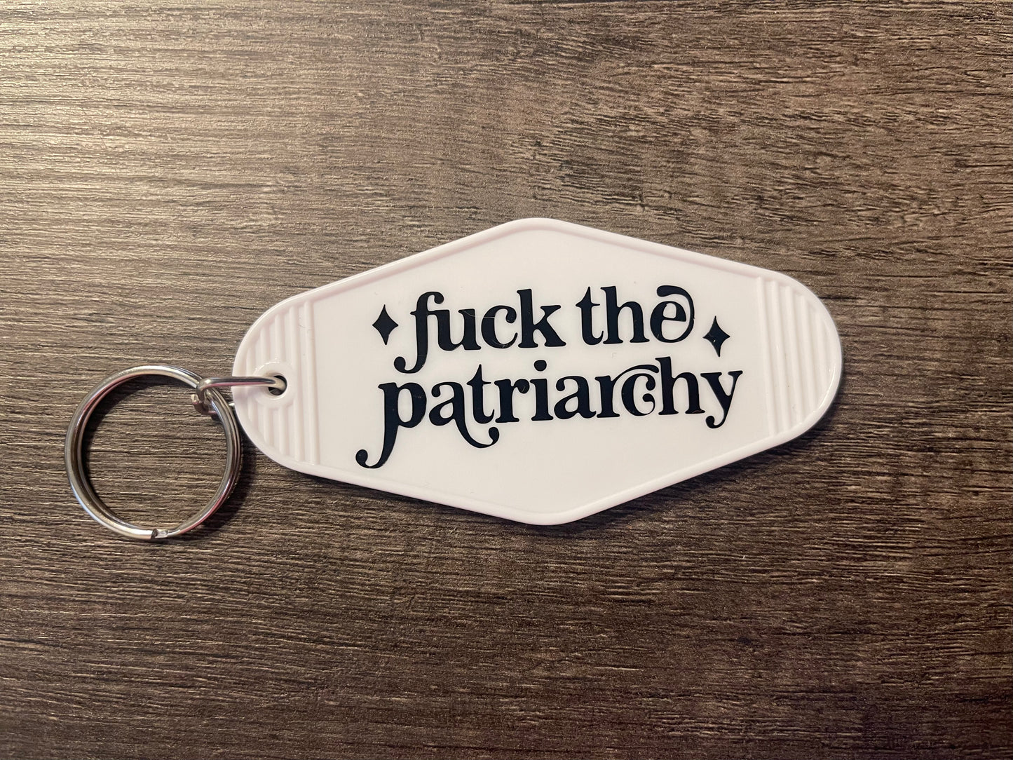 FUCK THE PATRIARCHY KEYCHAIN