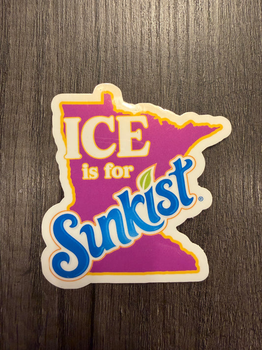 ICE IS FOR (SODA) STICKER