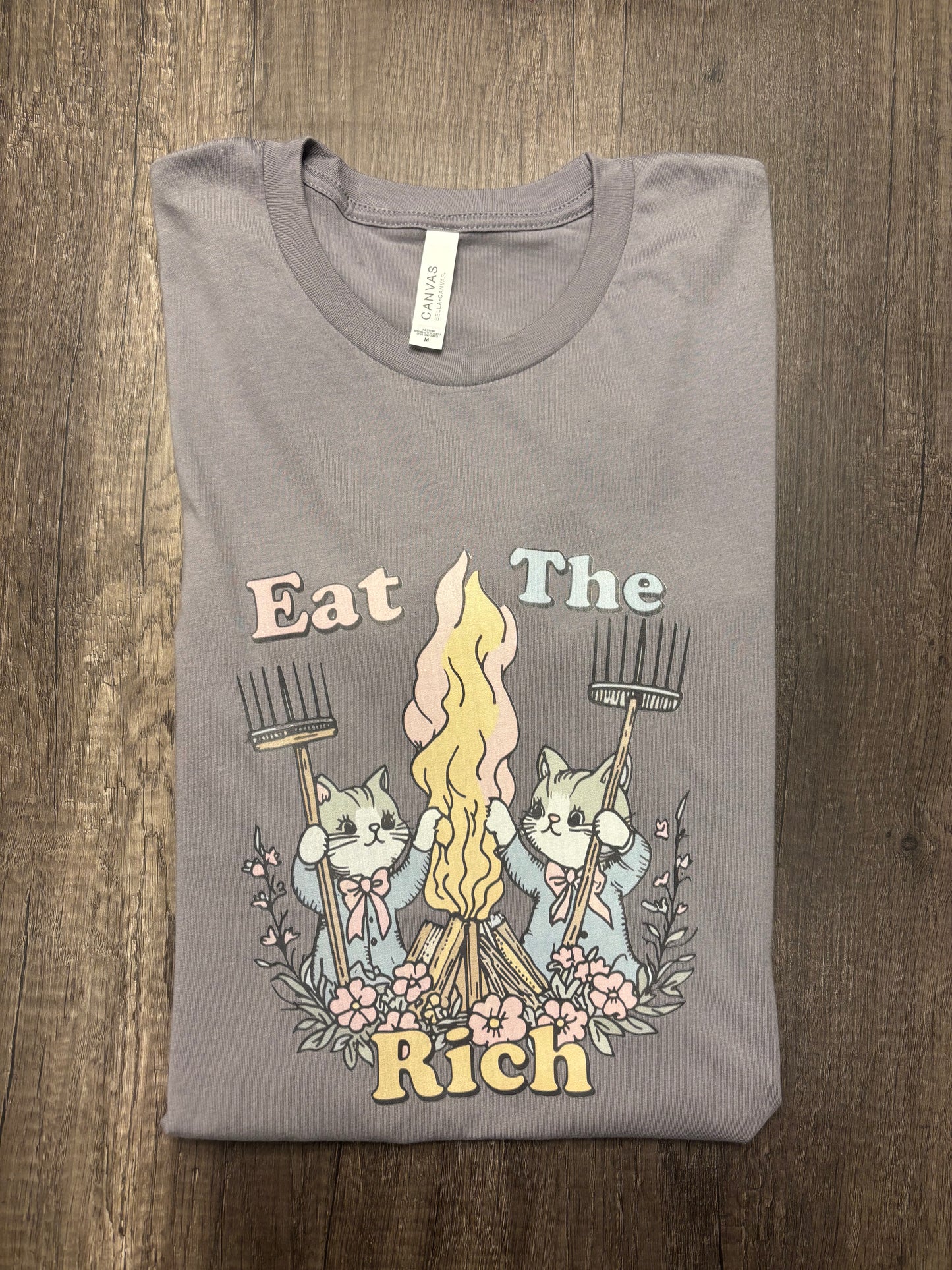 CÓMETE A LOS RICOS (GATITOS) CAMISETA