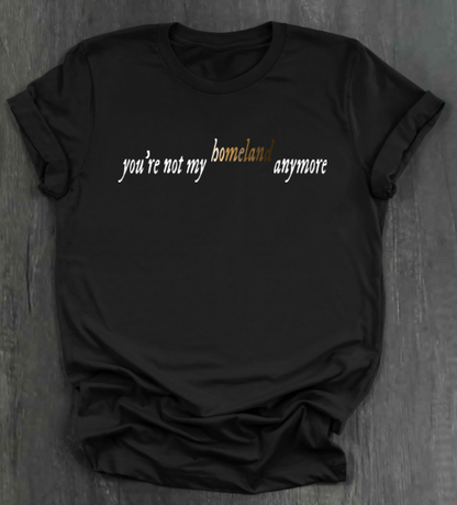 YOU'RE NOT MY HOMELAND ANYMORE SHIRT