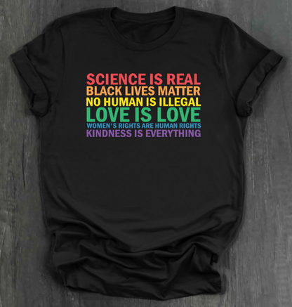 SCIENCE IS REAL SHIRT