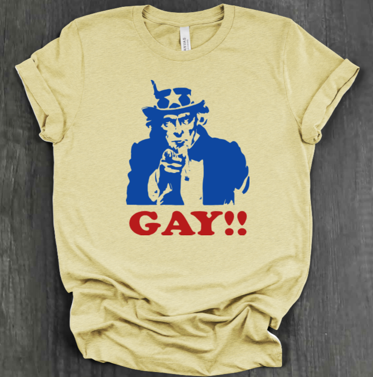 UNCLE SAM GAY SHIRT