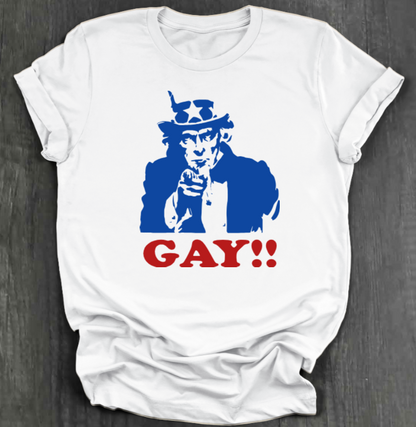 UNCLE SAM GAY SHIRT