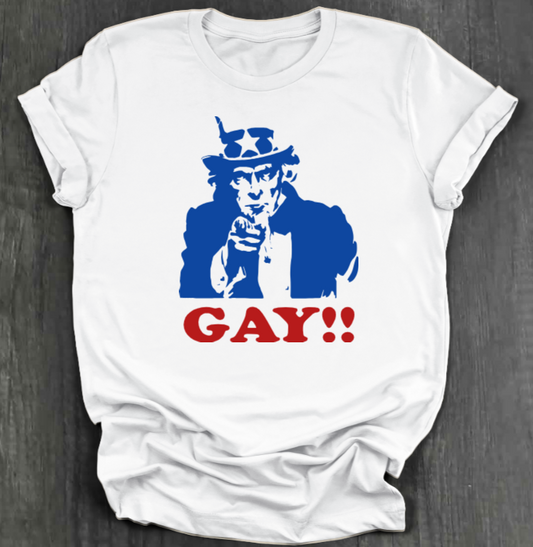 UNCLE SAM GAY SHIRT