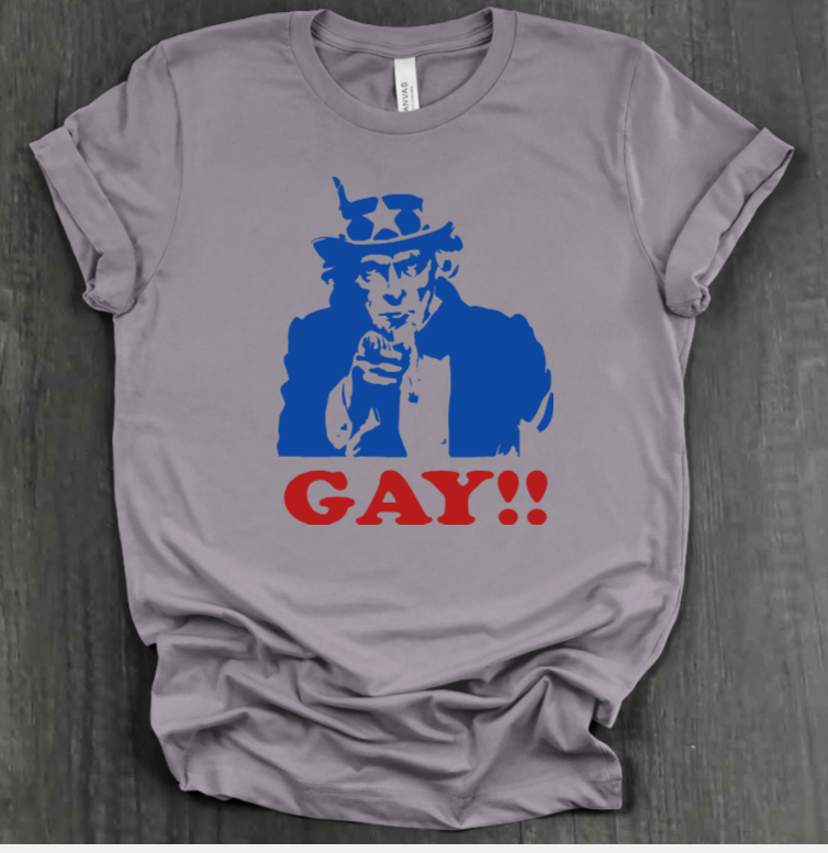 UNCLE SAM GAY SHIRT