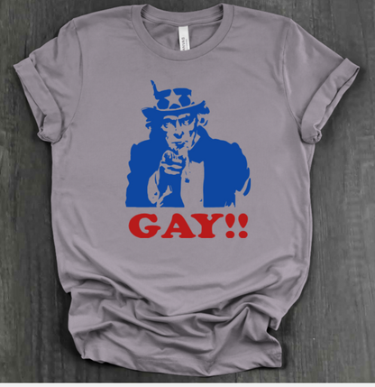 UNCLE SAM GAY SHIRT