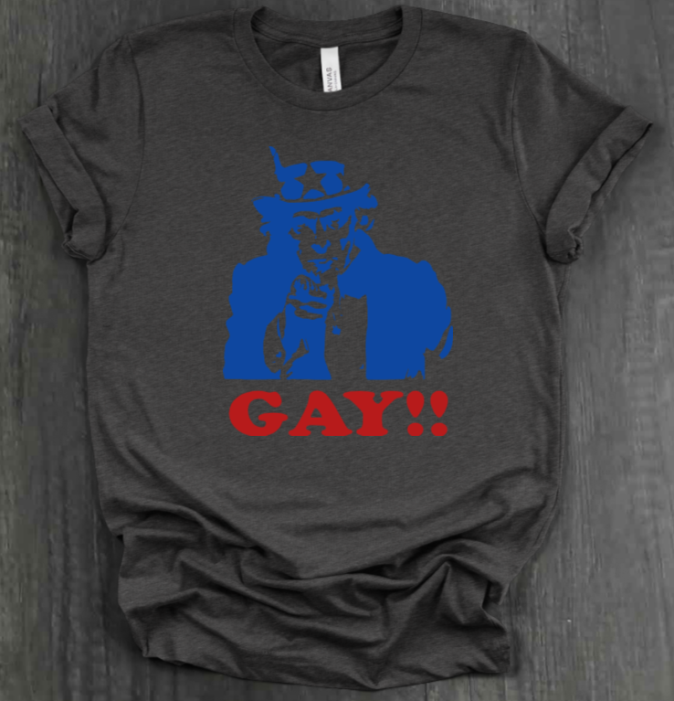 UNCLE SAM GAY SHIRT