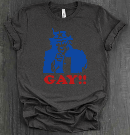 UNCLE SAM GAY SHIRT