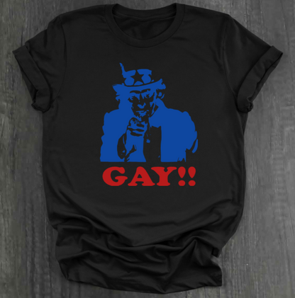 UNCLE SAM GAY SHIRT