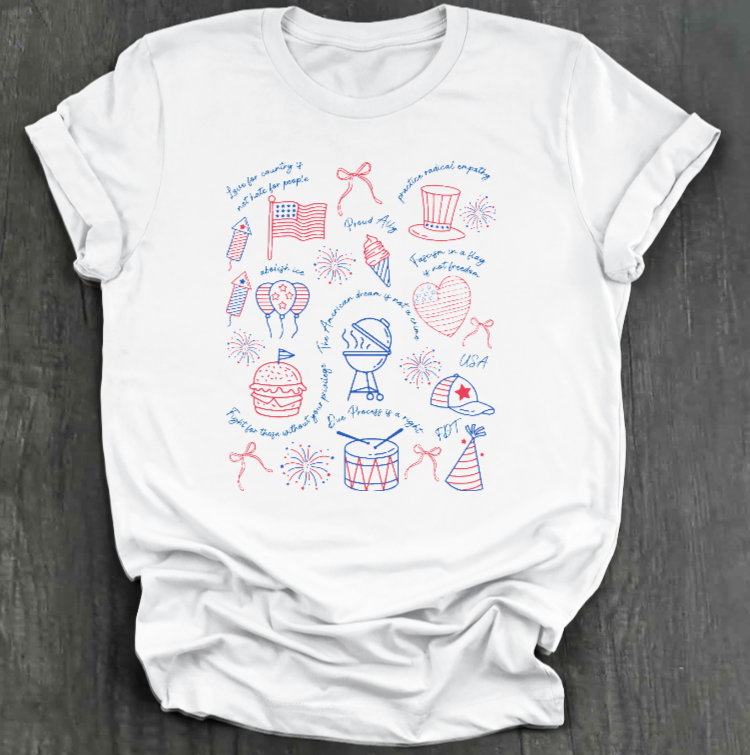 SUBTLE PROTEST 4TH OF JULY SHIRT
