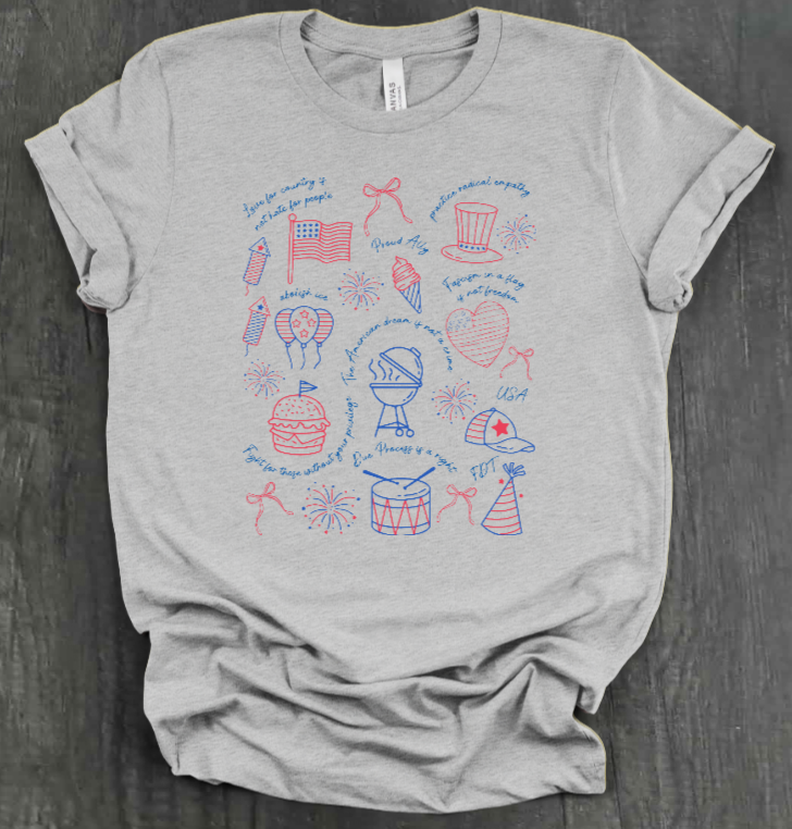 SUBTLE PROTEST 4TH OF JULY SHIRT