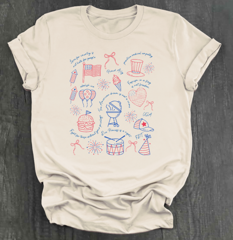 SUBTLE PROTEST 4TH OF JULY SHIRT