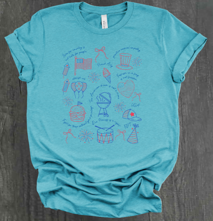 SUBTLE PROTEST 4TH OF JULY SHIRT