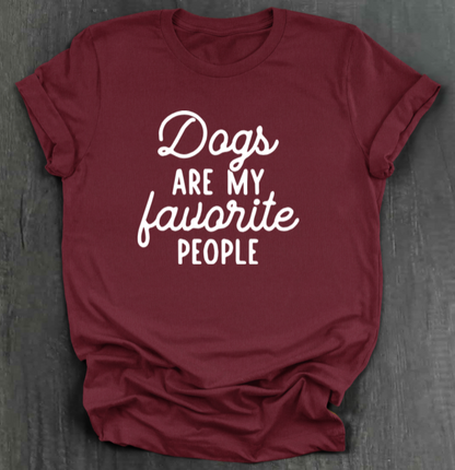 DOGS ARE MY FAVORITE PEOPLE SHIRT
