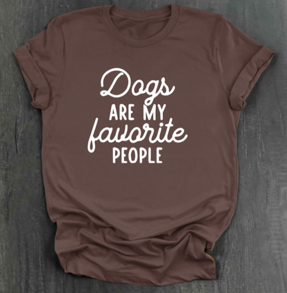 DOGS ARE MY FAVORITE PEOPLE SHIRT