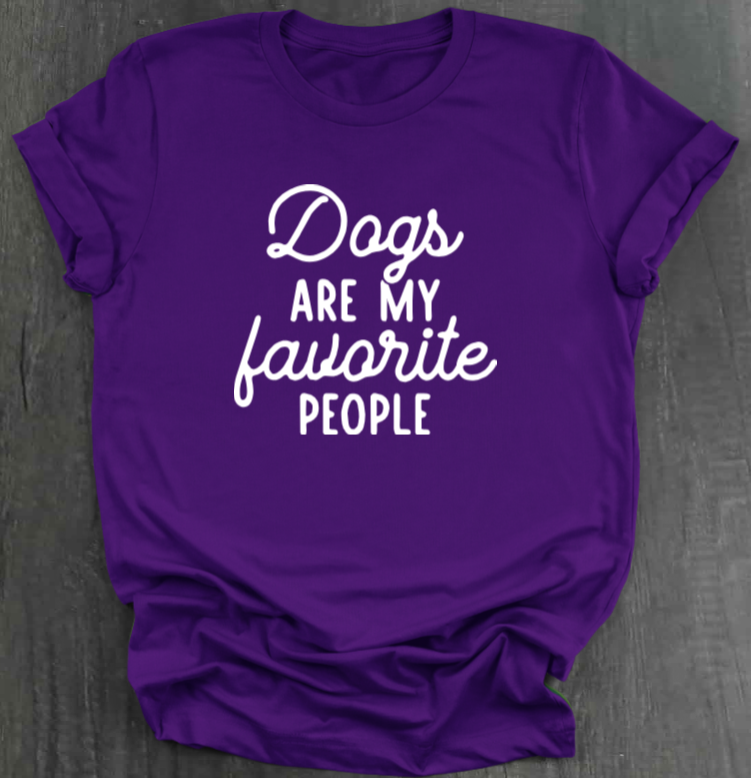 DOGS ARE MY FAVORITE PEOPLE SHIRT