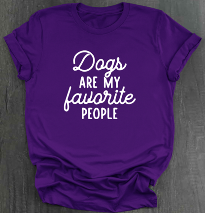 DOGS ARE MY FAVORITE PEOPLE SHIRT