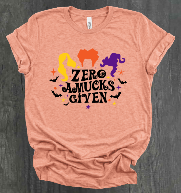 ZERO AMUCKS GIVEN SHIRT