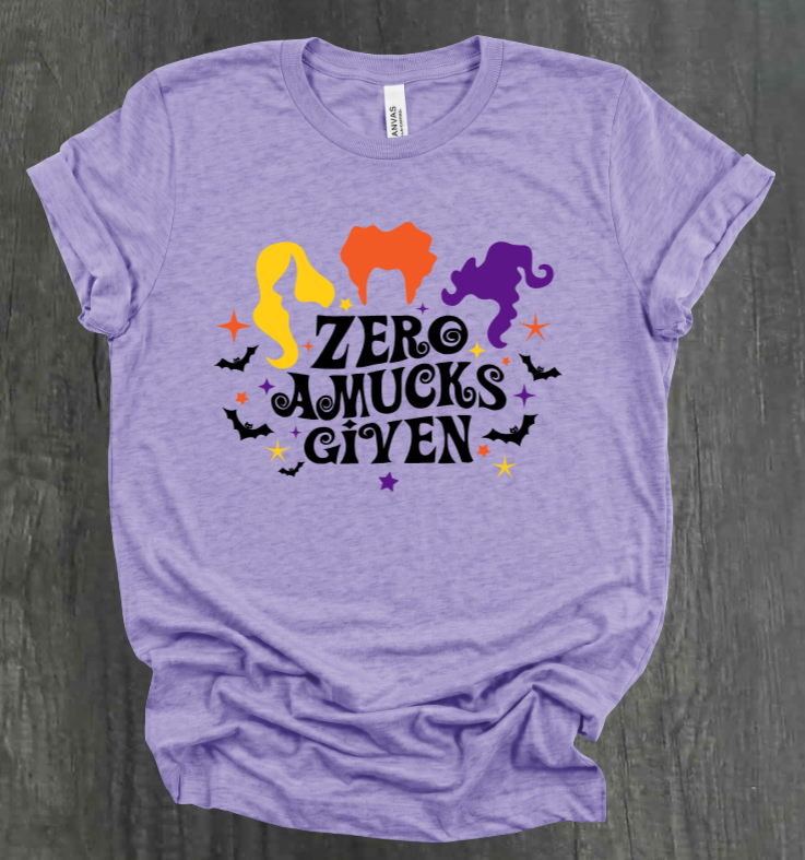 ZERO AMUCKS GIVEN SHIRT