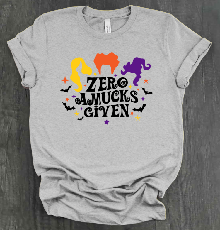 ZERO AMUCKS GIVEN SHIRT
