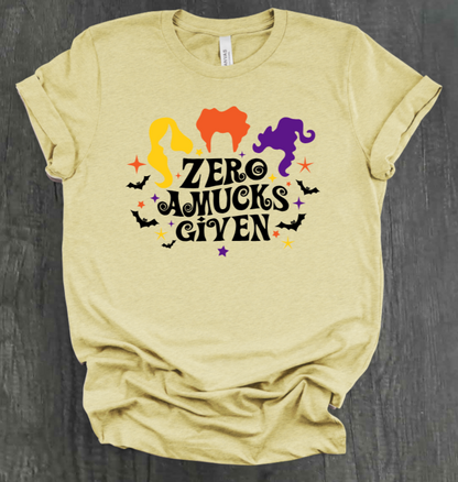 ZERO AMUCKS GIVEN SHIRT