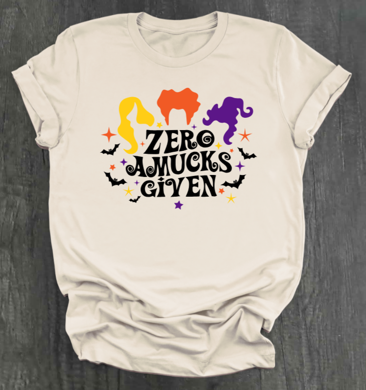 ZERO AMUCKS GIVEN SHIRT
