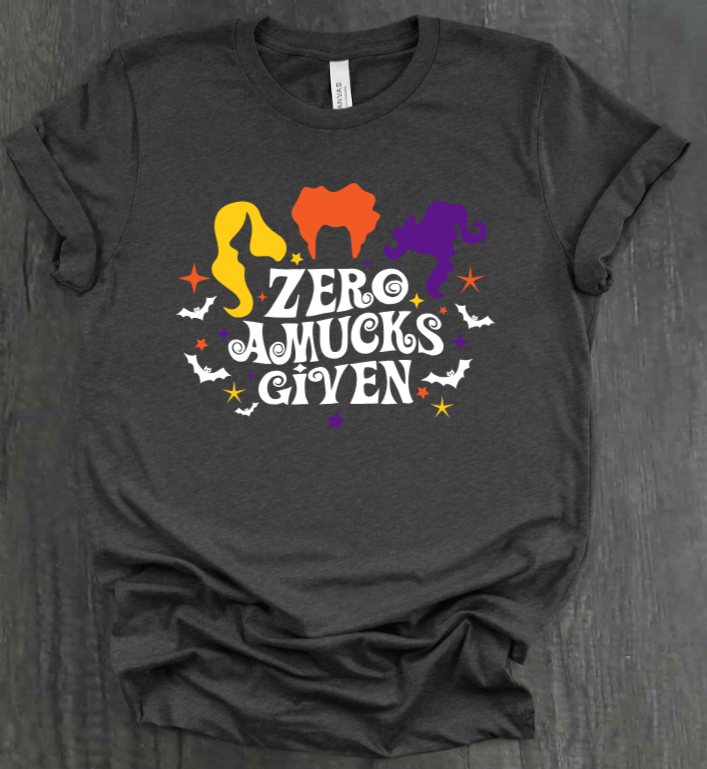 ZERO AMUCKS GIVEN SHIRT