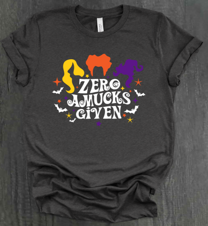 ZERO AMUCKS GIVEN SHIRT