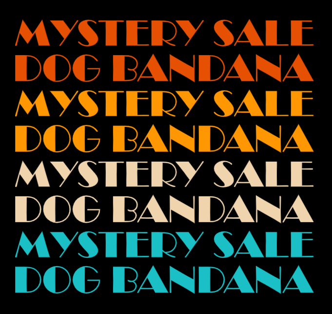 MYSTERY DOG BANDANA
