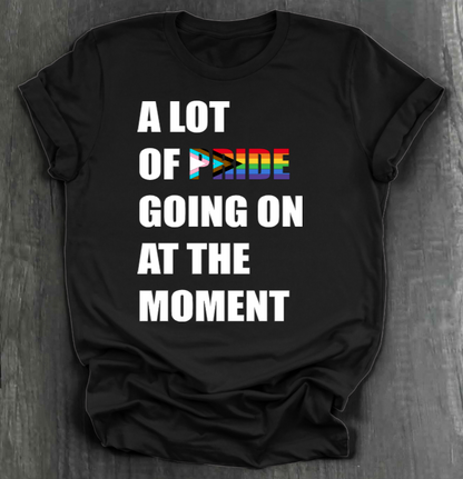 A LOT OF PRIDE GOING ON AT THE MOMENT SHIRT