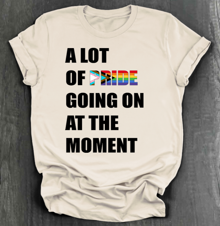 A LOT OF PRIDE GOING ON AT THE MOMENT SHIRT