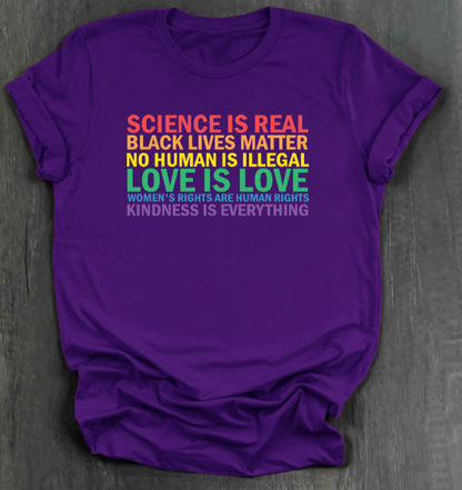 SCIENCE IS REAL SHIRT
