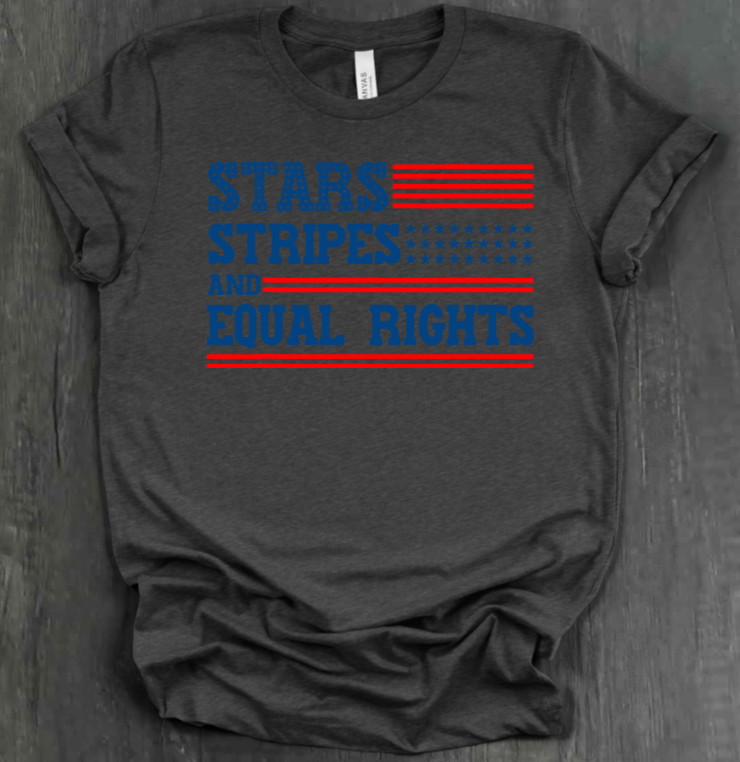 STARS AND STRIPES AND EQUAL RIGHTS T-SHIRT