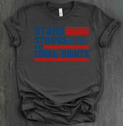 STARS AND STRIPES AND EQUAL RIGHTS T-SHIRT